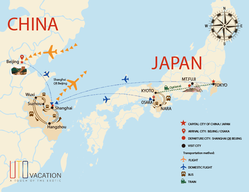 Highlights Of Japan & China 16 Days USA Depart,Highlights Of Japan